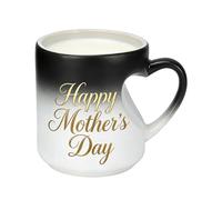 Ceramic Mug,Heat Sensitive Hot Cold Drinkware with Handle,Ceramic Cup Heart Shape Drinkware - for Juice Chocolate Milk Water Party Home Gathering Event Dorm Hotel Apartment