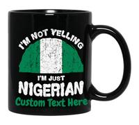 Ceramic Mug I’M Not Yelling I’M Just Nigerian Coffee Mug 330Ml | Ceramic Mug Thickened Anti-Slip Bone China Mugs For Daily Work Wedding Handcrafted Ceramic Cup