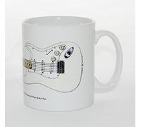 Ceramic Mug. Jimi Hendrix's Fender Guitar from Woodstock 1969