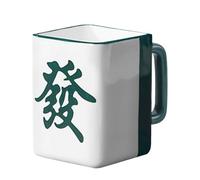 Ceramic Mug - Mahjong Mug | Morning Coffee - Authentic Chinese Style Porcelain Design, Novelty Decorative Gift Set, Nice Relaxation in Home Kitchen