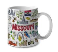Ceramic Mug Missouri Symbols Coffee Cups