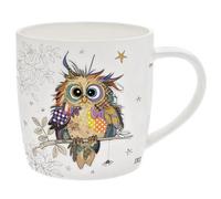 Ceramic Mug Otto Owl Animal Print Cup Bug Art Fine China Novelty Cartoon Style