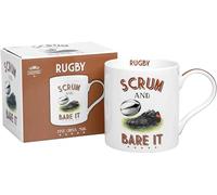 Ceramic Mug | Rugby Scrum and Bare it | 1 Piece | White | 300 ml
