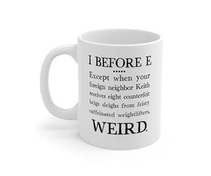 Ceramic Mug Spelling Punctuation Syntax Present Tea Mug | Coffee Mug Ceramic Travel mug Durable Tea Cup for Office, Birthdays, Christmas, 330ml