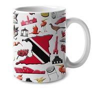 Ceramic Mug Trinidad and Tobago Ceramics Cup 330Ml | Ceramic Mug Thickened Safe Ceramics Coffee Mugs For Office Work Wedding Handcrafted Ceramic Cup