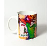 Ceramic mug with Robin Hood print classic animation