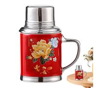 Ceramic Mugs, Chinese Wedding Water Mug, 460 ml Nostalgic Kettle with Lid, 6.38 x 3.46 Inches Creative Wedding and Birthday Water Cup for Couples, Unique Gift Women, Men