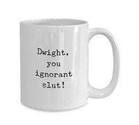 Ceramic Mugs The Office Movie Tv Show Dwight You Ignorant Slut Michael-Scott Quote Jim Gifts Mugs Coffee Tea 11oz