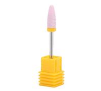 Ceramic Nail Drill Bit, Cylinder Shape Grinding Head Nail Drill Bit for Nail Polishing Manicure Tools Fine Manicure Drill Bits (5 Types) (20L)