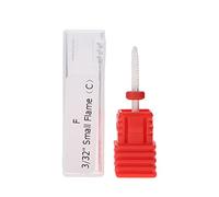 Ceramic Nail Drill Bits, Manicure Grinding Head, Electric File Bit for Acrylic Gel Nail Polishing and Cuticle Care(Rocket Head F)