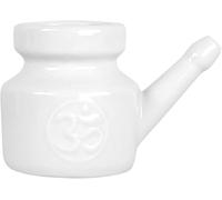 Ceramic Nose Rinsing Can 350ml, Robust Leak-Proof Adult Nasal Shower, White for Nasal Washing & Cavity Cleaning
