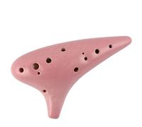 Ceramic Ocarina 12-hole Alto C 12AC Crack Professional Ocarina Instrument(Pink)
