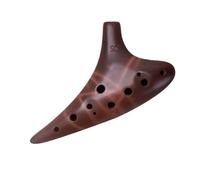 Ceramic Ocarina 12-hole Mid-tone C-tone Purple Clay Professional Beginner Adult Performance 12AC Ocarina Instrument(SC)