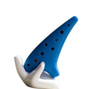 Ceramic Ocarina 12-hole SC-tuned Resin Ocarina 12-hole Plastic High-pitched C-tuned Ocarina Beginner Instrument(D)