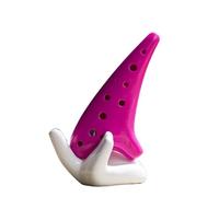 Ceramic Ocarina 12-hole SC-tuned Resin Ocarina 12-hole Plastic High-pitched C-tuned Ocarina Beginner Instrument(A)