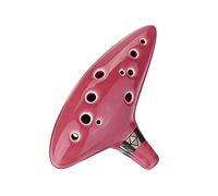 Ceramic Ocarina 12 Holes Alto C Ocarina Wind Musical Instrument With Lanyard Display Stand For Beginners ocarina instrument
