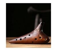 Ceramic Ocarina 12 Holes Purple Sand Smoked Ocarinas Professional Instruments For Beginners Playing Gifts(SF)