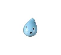Ceramic Ocarina Beginner 6-hole Ocarina Middle Tone AC Playing Instrument Six-hole Ceramic Flute(Blue)