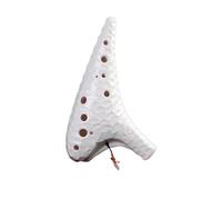 Ceramic Ocarina Ceramic Ocarina Professional Alto Ocarina Tuning 12 Holes(White)