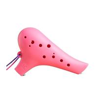 Ceramic Ocarina Ocarina 12-hole AC Resin Alto C Tune For Beginners Plastic 12-hole Anti-fall Professional Instrument(Pink)