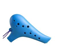 Ceramic Ocarina Ocarina 12-hole AC Resin Alto C Tune For Beginners Plastic 12-hole Anti-fall Professional Instrument(Blue)
