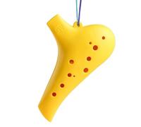 Ceramic Ocarina Ocarina 12-hole AC Resin Alto C Tune For Beginners Plastic 12-hole Anti-fall Professional Instrument(Yellow)