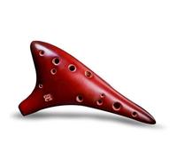 Ceramic Ocarina Ocarina 12-hole AC/SF/SG/SC Tone Ocarina Smoked Starry Sky Ceramic Ocarina(SC)