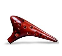 Ceramic Ocarina Ocarina 12-hole AC/SF/SG/SC Tone Ocarina Smoked Starry Sky Ceramic Ocarina(SG)