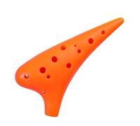 Ceramic Ocarina Ocarina 12-hole AC-tuned Alto Beginner Adult Professional Performance Anti-fall Instrument(SC orange)