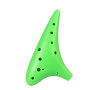 Ceramic Ocarina Ocarina 12-hole AC-tuned Alto Beginner Adult Professional Performance Anti-fall Instrument(AC green)