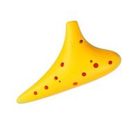 Ceramic Ocarina Ocarina 12-hole AC-tuned Alto Beginner Adult Professional Performance Anti-fall Instrument(AC yellow)