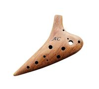 Ceramic Ocarina Ocarina 12-hole AC-tuned Alto Beginners Durable And Shatterproof Wooden Twelve-hole(A)