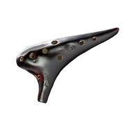 Ceramic Ocarina Ocarina 12 Holes Simple Beginner 12 Hole Ac Middle C Professional 6 Pottery Flute Musical Instrument(B)