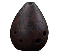 Ceramic Ocarina,Ocarina Alto C, Ancient Ceramic Pear-Shaped Retro X Instrument for Beginners to The Ocarina Professionally(G Right Hand)