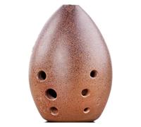 Ceramic Ocarina,Ocarina Alto C, Hand Polished Fired Ceramic 8 Holes Ocarina Antique Clay Musical Instrument for Beginner