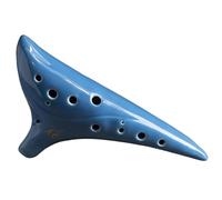Ceramic Ocarina Ocarina Instrument 12 Hole Alto C 12 Hole AC Ocarina(Sky blue)