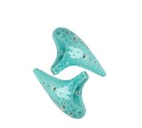 Ceramic Ocarina Ocarina Instrument 12 Hole Primary School Student Professional Ocarina Twelve Hole Ocarina 12 Hole Ocarina Sea Wave(Green)