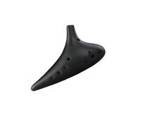 Ceramic Ocarina Ocarina Instrument 12 Hole Professional Ocarina Instrument 12 Hole Ac Ocarina Twelve Hole Ocarina Black Pottery(AF1)