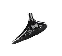 Ceramic Ocarina Ocarina Instrument 12 Hole Professional Ocarina Instrument 12 Hole Ac Ocarina Twelve Hole Ocarina Black Pottery(AF3)