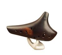 Ceramic Ocarina Ocarina Smoked 12-hole Alto F Ocarina Professional Performance Grade 12-hole AF Ocarina Instrument