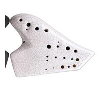 Ceramic Ocarina White Fission Triple Ocarina Alto C Key Professional Ceramics Ocarina Porcelain