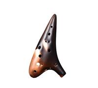 Ceramic Ocarina12 Hole Ocarina Classic Straw Fire Alto C Tones Ceramic Ocarina Chinese Flute Music Instrument