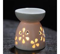 Ceramic Oil Burner Wax Melt Warmer - Fragrance Diffuser for Home Decor, Spa, Yoga, Meditation for Housewarming and Christmas