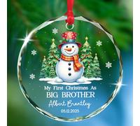 Ceramic Ornament My First Christmas As Big Sister Ceramic Hanging Unique Christmas Tree Decoration Decoration Ceramics Xmas Ornament For Vacation Family Home Decor 7.3 Cm