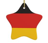 Ceramic Ornaments For Christmas Tree Germany Flag Christmas Star Ornament Hanging Pendant Decorations Cute Christma Home Decorations Xmas Gifts