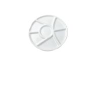 Ceramic Paint Palette Flower Plum Rectangle Ceramic Palette Color Mixing Paint Palette Tray For Watercolor Gouache Painting Art Supplies(White04)