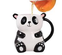 Ceramic Panda Shape Mug - Ceramic 500 ml Panda Mug | 3D anda Coffee Mug, Creative Animal Shape Cup Novelty Drinking Vessel | For Milk Cappuccino Tea Juice Beer Kitchen Cafe Home Birthday Gift Nutzu