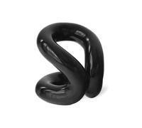Ceramic Pen Holder Minimalist Design Rope Knot Toothbrush Holders Brush Stand for Bathroom Vanity & Countertops Decor-C