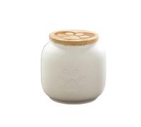 Ceramic Pet Ashes Storage Box 180/500ml, Cute Cremation Urn for Dog Cat Ashes in Multiple Colors(-White-500ml)