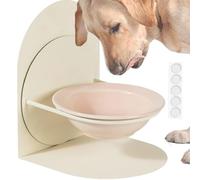 Ceramic Pet Food Dish, Magnetic Stand Dog Cat Bowls, 6 Inch Removable Feeder Bowls with Anti-Tip Base, Pet Feeding Bowl with Stable Design, Easy Eating Dish, Cats and Dogs Bowl for Home